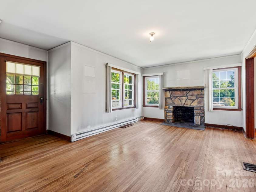 1279 Charlotte Highway, Fairview, NC 28730.  MLS# CAR4421024, YatesRealty ID 48430. Living Room