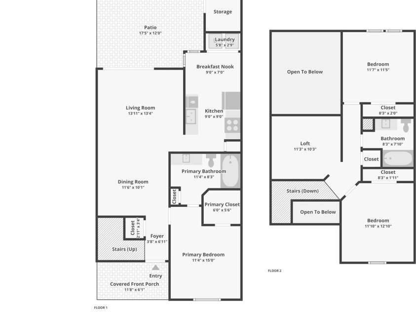 6219 Tyrel Lane, Harrisburg, NC 28075.  MLS# CAR4420588, YatesRealty ID 48450. Floorplan