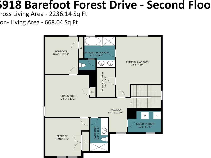 6918 Barefoot Forest Drive, Charlotte, NC 28269.  MLS# CAR4420558, YatesRealty ID 48451. 
