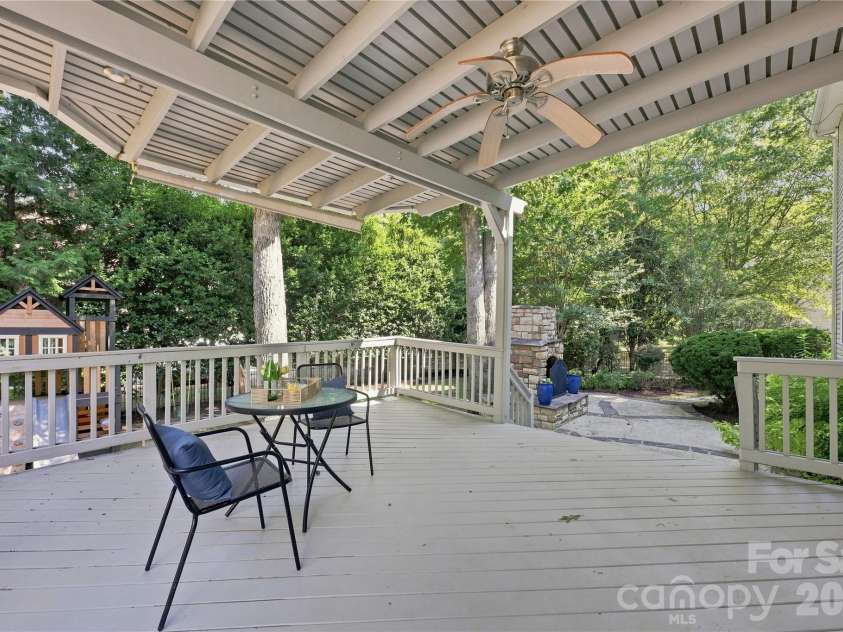 8017 Pendley Lane, Huntersville, NC 28078.  MLS# CAR4421151, YatesRealty ID 48452. Covered Deck