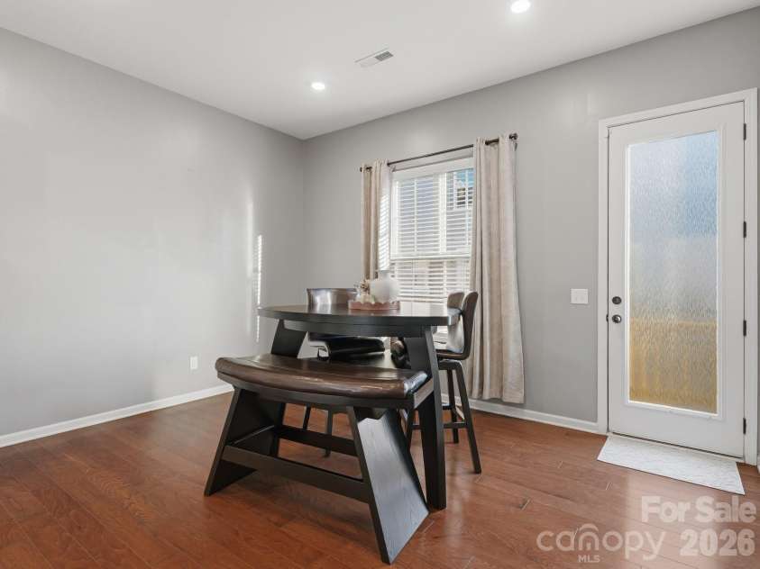 1110 Whitby Moore Street, Charlotte, NC 28273.  MLS# CAR4414562, YatesRealty ID 48476. Dinning area