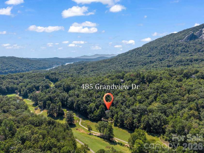 485 Grandview Drive, Lake Lure, NC 28746.  MLS# CAR4416837, YatesRealty ID 48479. 