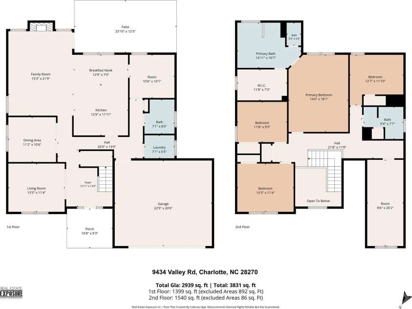 9434 Valley Road, Charlotte, NC 28270.  MLS# CAR4418424, YatesRealty ID 48485. 