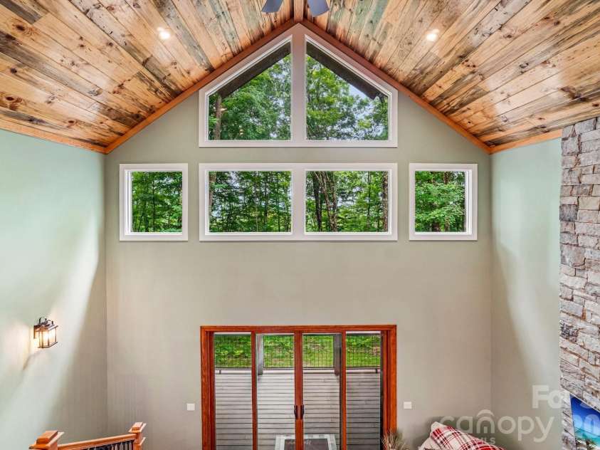 1067 English Ridge Drive, Mars Hill, NC 28754.  MLS# CAR4409023, YatesRealty ID 48493. Beetle Kill Pine Ceilings