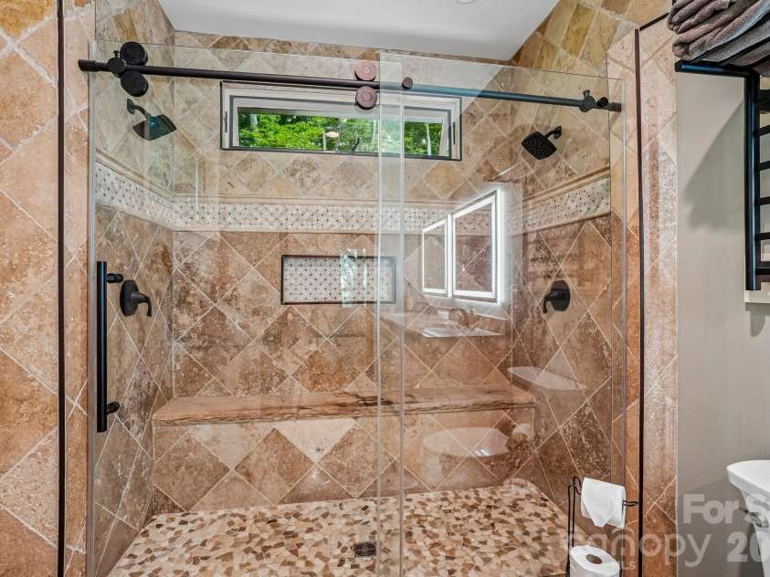 1067 English Ridge Drive, Mars Hill, NC 28754.  MLS# CAR4409023, YatesRealty ID 48493. Custom Shower
