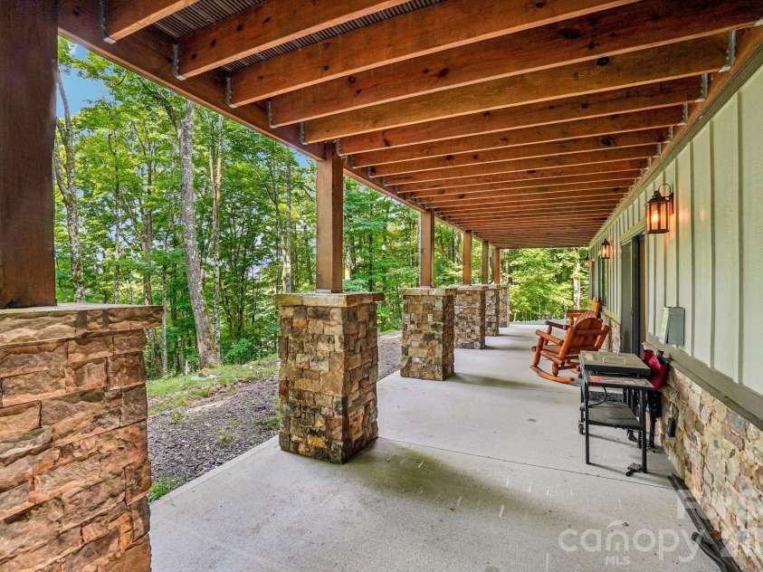 1067 English Ridge Drive, Mars Hill, NC 28754.  MLS# CAR4409023, YatesRealty ID 48493. Lower Level Patio