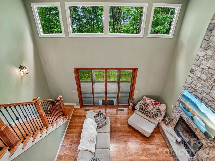 1067 English Ridge Drive, Mars Hill, NC 28754.  MLS# CAR4409023, YatesRealty ID 48493. Views From Loft