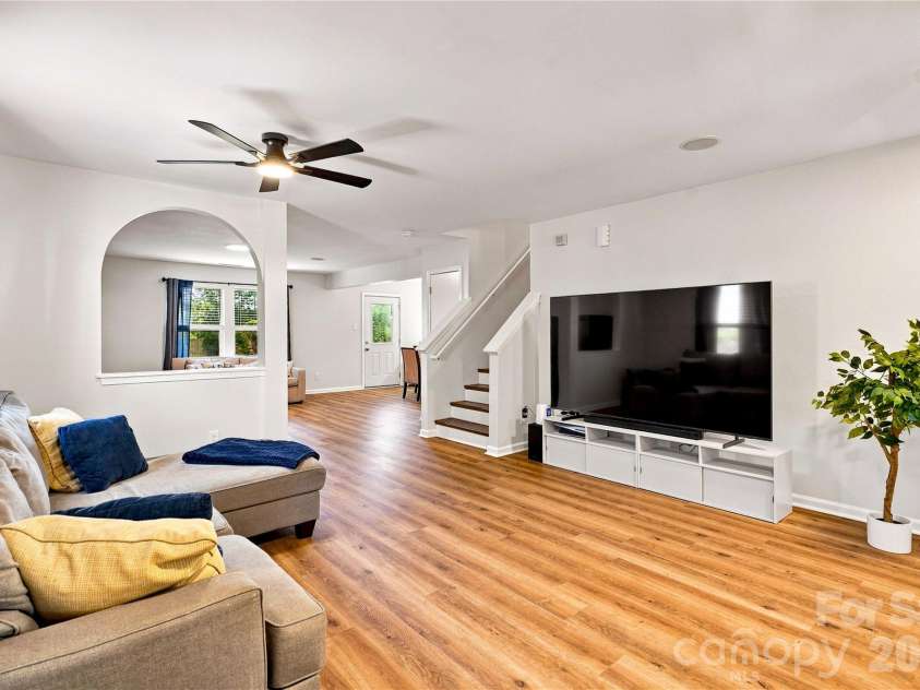117 Farm Springs Drive, Mount Holly, NC 28120.  MLS# CAR4417237, YatesRealty ID 48501. Open main level filled with natural light