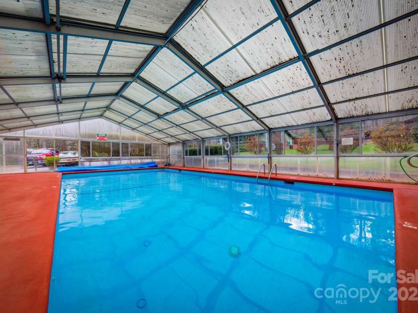 593 Twinbrook Lane, Maggie Valley, NC 28751.  MLS# CAR4200586, YatesRealty ID 4851. Indoor Pool
