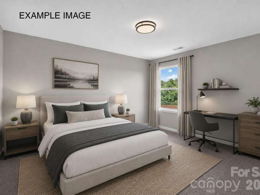 1680 Tabby Drive, Indian Trail, NC 28079.  MLS# CAR4398459, YatesRealty ID 48541. Example Photo - Bedroom 2