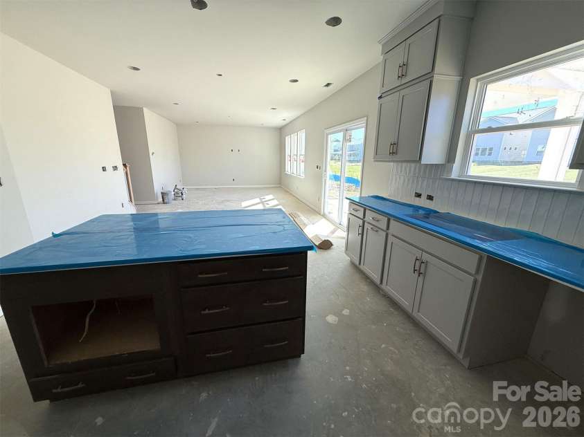 1680 Tabby Drive, Indian Trail, NC 28079.  MLS# CAR4398459, YatesRealty ID 48541. Kitchen/Dining/Family Room