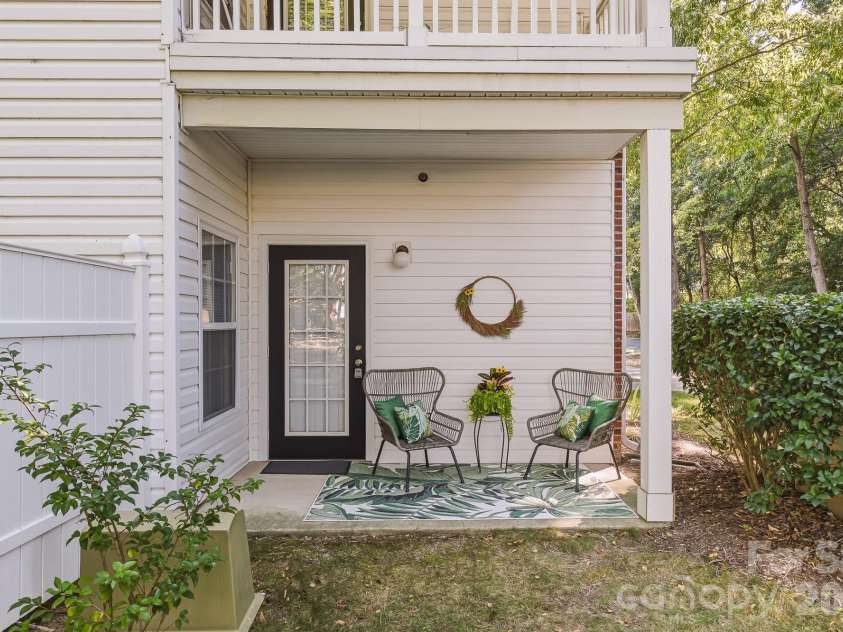 19832 Feriba Place, Cornelius, NC 28031.  MLS# CAR4412885, YatesRealty ID 48559. Private Patio