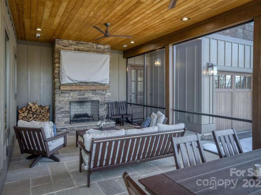 2179 Sycamore Drive, Nebo, NC 28761.  MLS# CAR4221263, YatesRealty ID 4857. Screened Porch