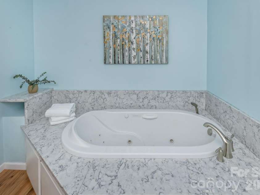 111 Sunny Ridge Drive, Asheville, NC 28804.  MLS# CAR4421169, YatesRealty ID 48587. Large jetted tub
