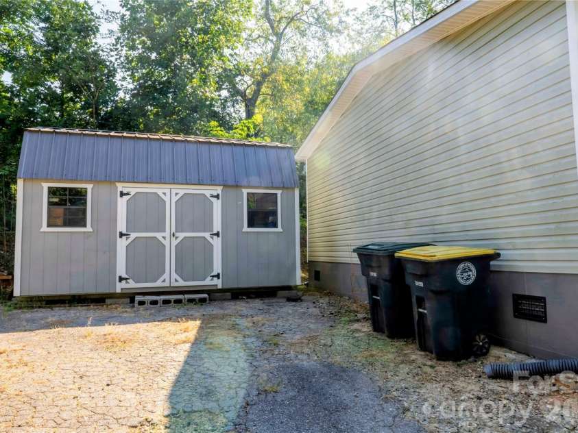 30 & 32 Skyland Circle, Asheville, NC 28804.  MLS# CAR4421300, YatesRealty ID 48597. Shed