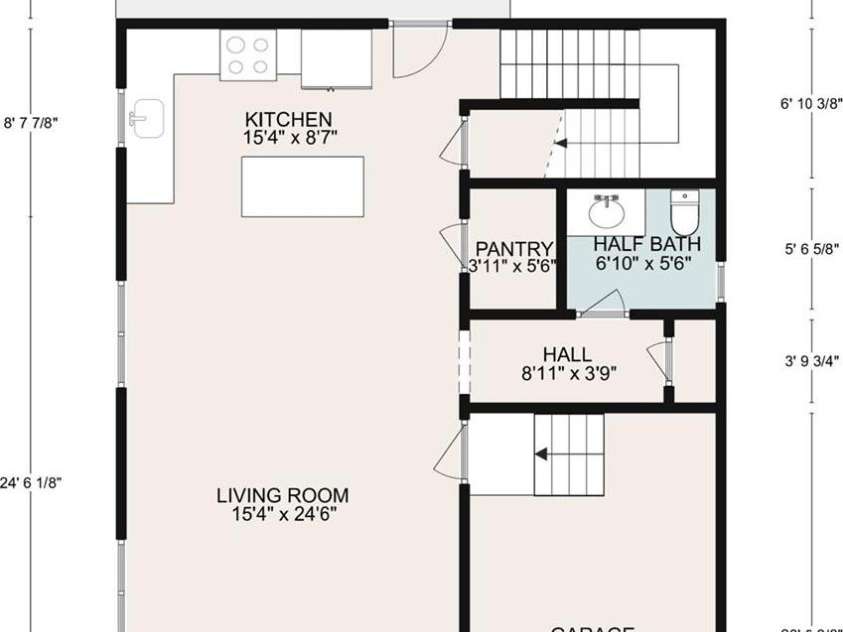 138 Shiloh Road, Asheville, NC 28803.  MLS# CAR4420583, YatesRealty ID 48599. Main Level Floor Plan
