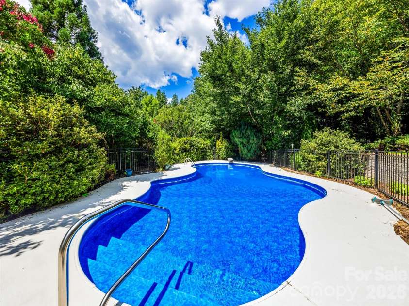 150 Rainbow View Drive, Fletcher, NC 28732.  MLS# CAR4399161, YatesRealty ID 486. Private pool, ready for summer fun