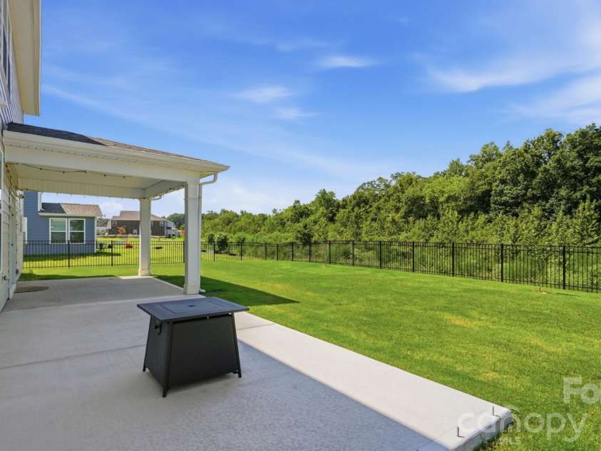 1060 Merganser Way, Indian Trail, NC 28079.  MLS# CAR4417669, YatesRealty ID 48601. Extended Patio