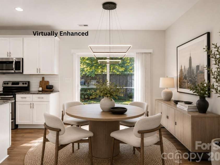 1522 Wembley Drive, Charlotte, NC 28205.  MLS# CAR4419781, YatesRealty ID 48611. Dining Area Virtually Enhanced