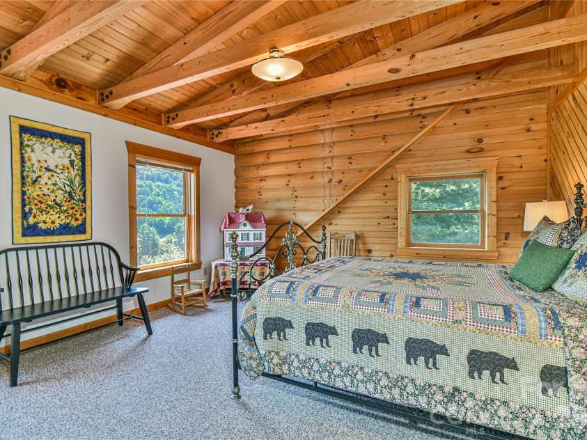 27 Winn Drive, Leicester, NC 28748.  MLS# CAR4419621, YatesRealty ID 48643. Bedroom 2, View 3.