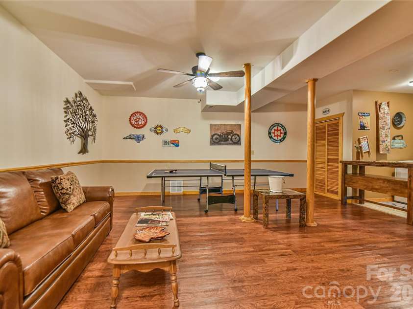 27 Winn Drive, Leicester, NC 28748.  MLS# CAR4419621, YatesRealty ID 48643. Game Room View 2.