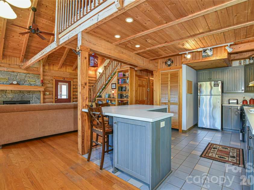 27 Winn Drive, Leicester, NC 28748.  MLS# CAR4419621, YatesRealty ID 48643. Really thoughtful layout and economic use of space.