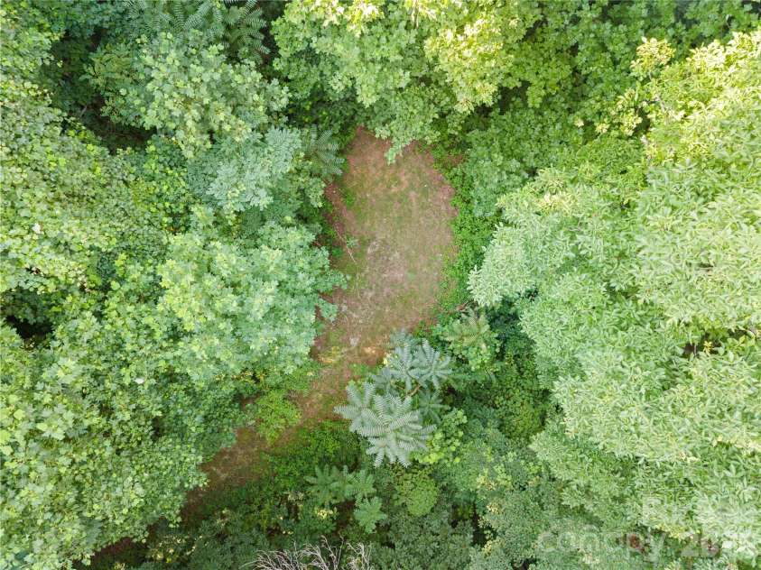 1915 Creston Drive, Black Mountain, NC 28711.  MLS# CAR4402197, YatesRealty ID 48644. Aerial view of build site.