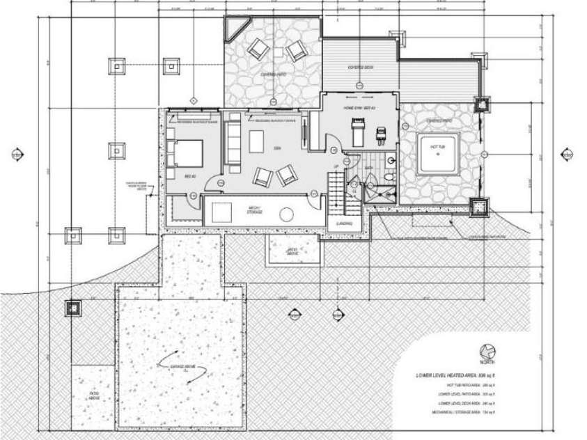 1915 Creston Drive, Black Mountain, NC 28711.  MLS# CAR4402197, YatesRealty ID 48644. Lower level conceptual floor plan