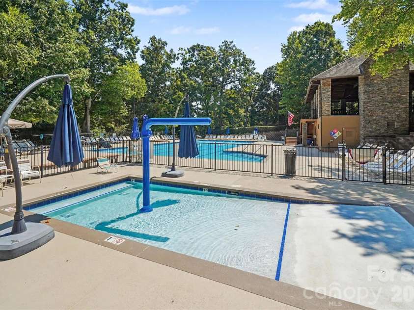6443 High Creek Court, Charlotte, NC 28277.  MLS# CAR4420225, YatesRealty ID 48657. Wading pool with sprinkler