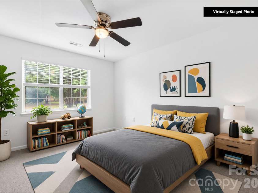1112 Coachlight Circle, Charlotte, NC 28262.  MLS# CAR4420288, YatesRealty ID 48667. Virtual staging of secondary bedroom.