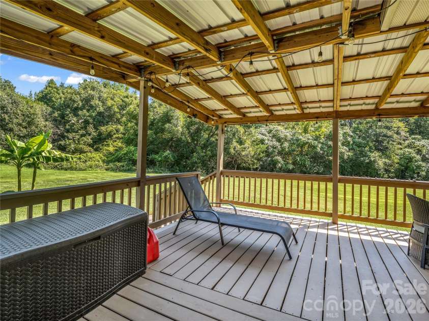 252 Old Sunshine Road, Bostic, NC 28018.  MLS# CAR4421030, YatesRealty ID 48668. Covered Deck