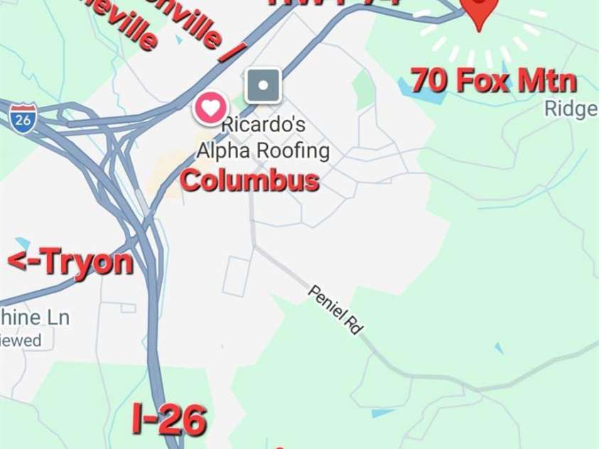 70 Fox Mountain Road, Columbus, NC 28722.  MLS# CAR4421063, YatesRealty ID 48681. 