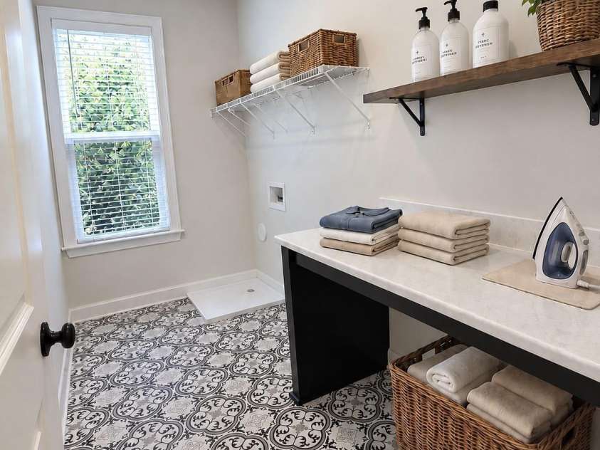 812 19th Street, Charlotte, NC 28205.  MLS# CAR4415955, YatesRealty ID 48692. Laundry room (Virtually Staged)