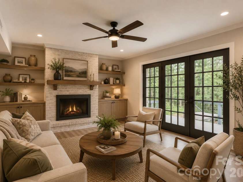6323 Chalyce Lane, Charlotte, NC 28270.  MLS# CAR4418744, YatesRealty ID 48709. Den vision - AI generated