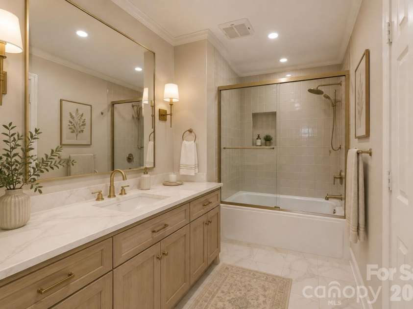 6323 Chalyce Lane, Charlotte, NC 28270.  MLS# CAR4418744, YatesRealty ID 48709. Primary bath AI vision -