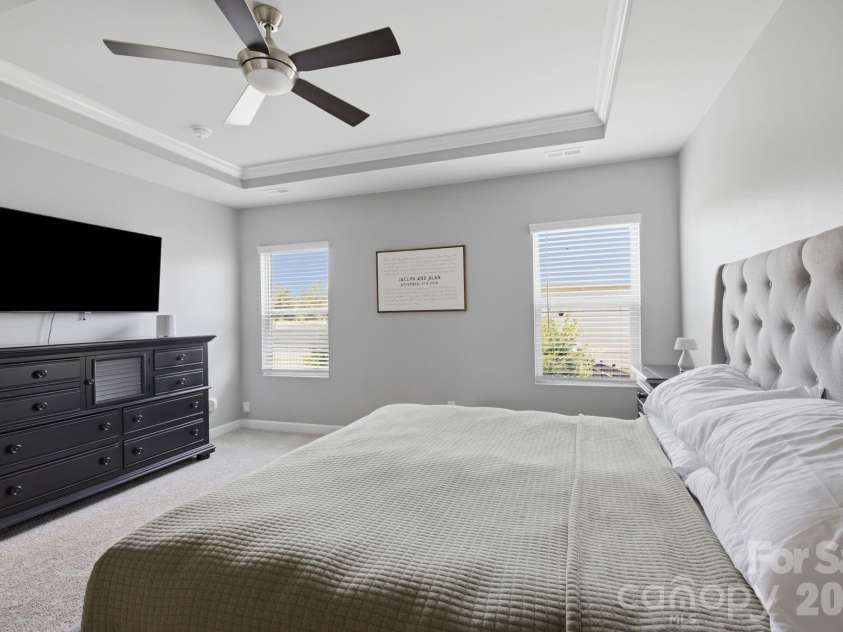 5281 Turtle Creek Drive, Denver, NC 28037.  MLS# CAR4415727, YatesRealty ID 48730. Primary bedroom- tray ceilings