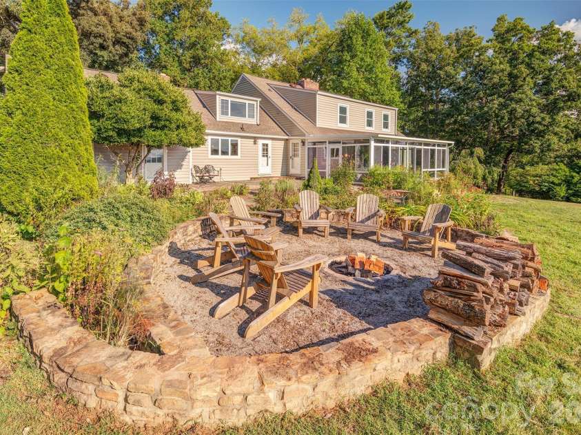 64 Greenridge Road, Weaverville, NC 28787.  MLS# CAR4420101, YatesRealty ID 48748. Firepit for cozy evenings in your private back yard