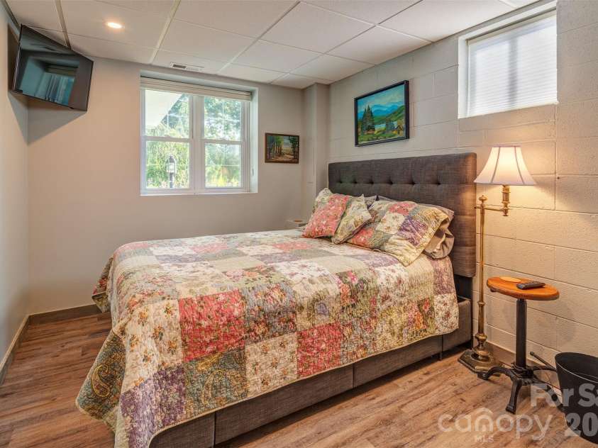 64 Greenridge Road, Weaverville, NC 28787.  MLS# CAR4420101, YatesRealty ID 48748. Lower level bedroom