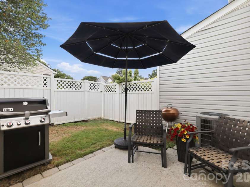 229 Primrose Walk, Fort Mill, SC 29715.  MLS# CAR4419579, YatesRealty ID 48753. Rear patio