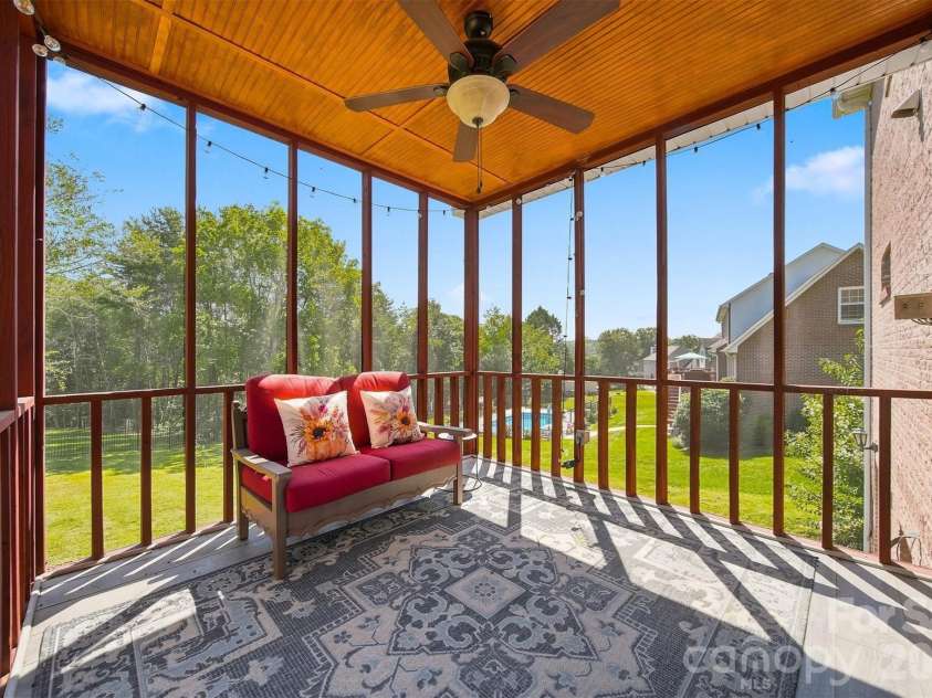 4948 Betty Drive, Hickory, NC 28601.  MLS# CAR4419644, YatesRealty ID 48758. Cozy screened in back deck