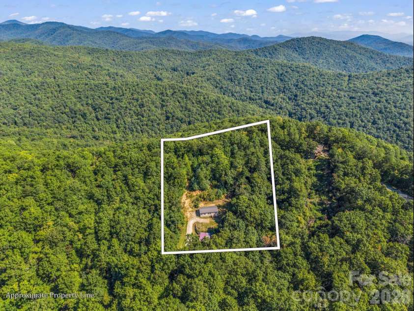 557 Sutton Mountain Ridge, Pisgah Forest, NC 28768.  MLS# CAR4419858, YatesRealty ID 48759. Aerial