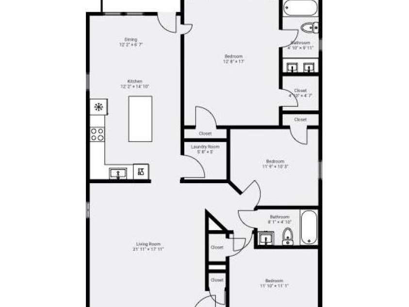 101 Swink Street, Concord, NC 28027.  MLS# CAR4420654, YatesRealty ID 48760. Floor Plan