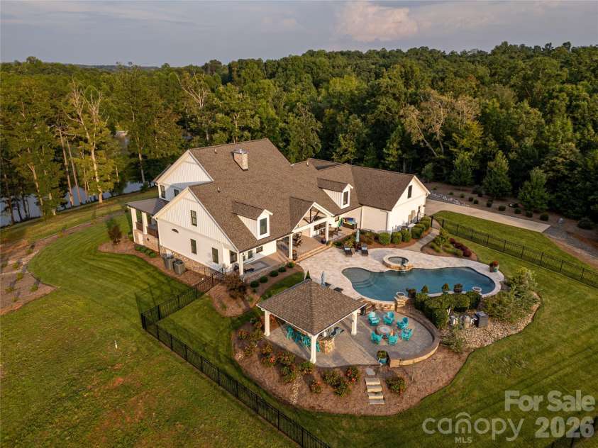 4013 NC Hwy 18 Highway, Vale, NC 28090.  MLS# CAR4417782, YatesRealty ID 48781. Custom Built Main Home-Back View