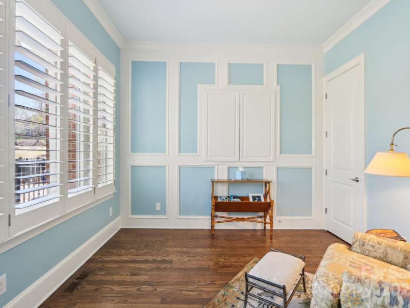 1322 Shinnecock Lane, Fort Mill, SC 29707.  MLS# CAR4239031, YatesRealty ID 4879. Sitting room/retreat is ideal for a nursery/office/sitting area. Closet, judges paneling & built in tv cabinet.