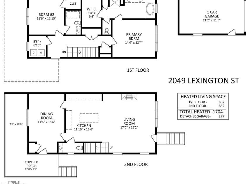 2049 Lexington Street, Belmont, NC 28012.  MLS# CAR4416802, YatesRealty ID 48797. Floorplan