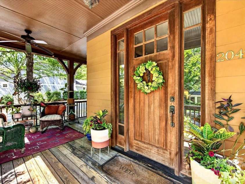 2049 Lexington Street, Belmont, NC 28012.  MLS# CAR4416802, YatesRealty ID 48797. Solid wood door