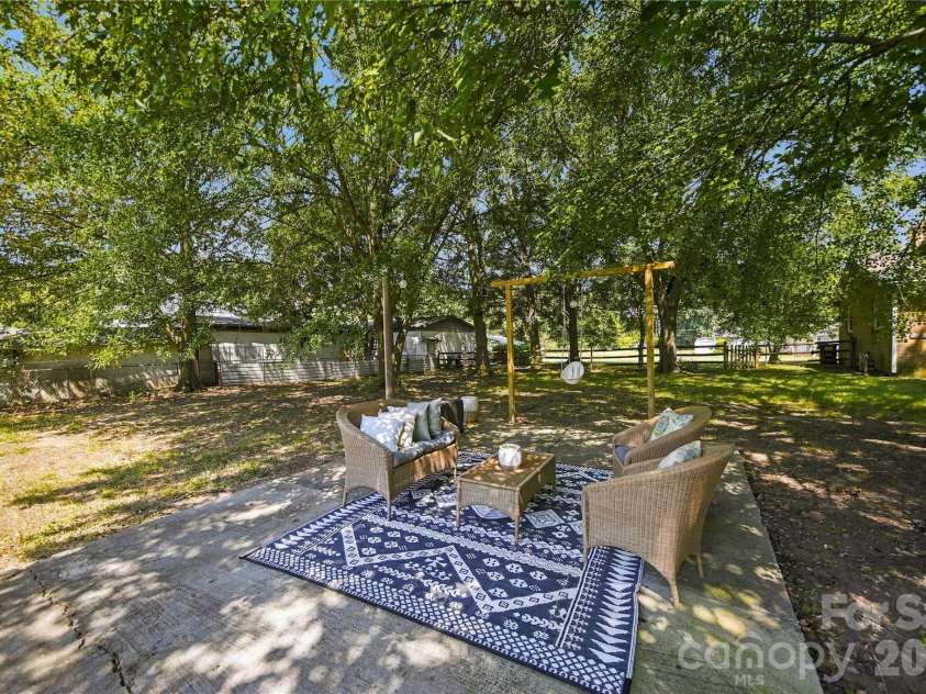 7704 Otts Circle, Stanley, NC 28164.  MLS# CAR4421199, YatesRealty ID 48801. Patio Area-Back Yard
