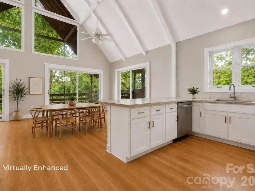 131 Baywatch Drive, Mooresville, NC 28117.  MLS# CAR4420132, YatesRealty ID 48806. Virtually enhanced main floor kitchen and dining area