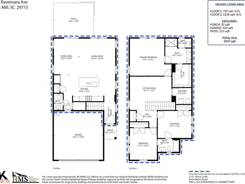 188 Ravensara Avenue, Fort Mill, SC 29715.  MLS# CAR4421206, YatesRealty ID 48810. Floor Plan