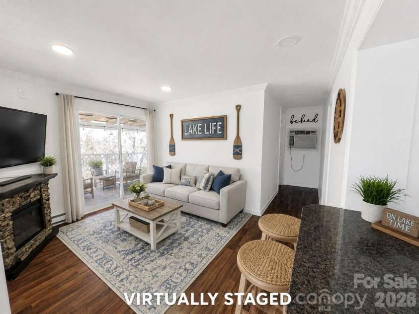322 Mount View Lane, New London, NC 28127.  MLS# CAR4381016, YatesRealty ID 48820. Virtually Staged Living Room